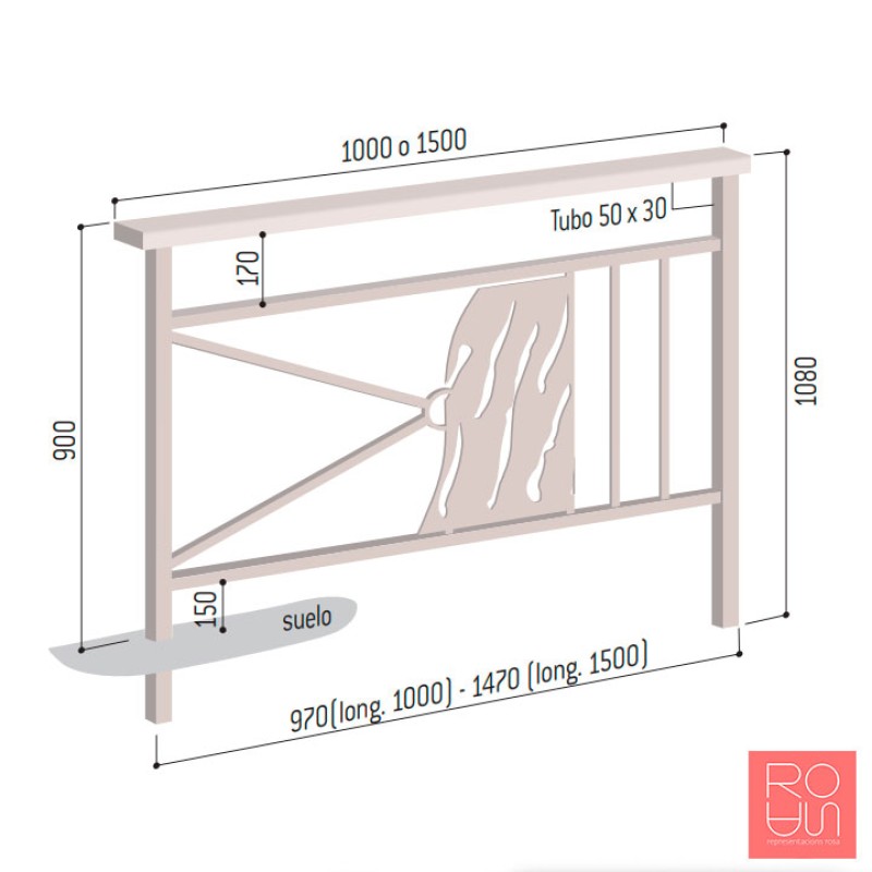 Tanca Venècia amb barrots especial zona escolar